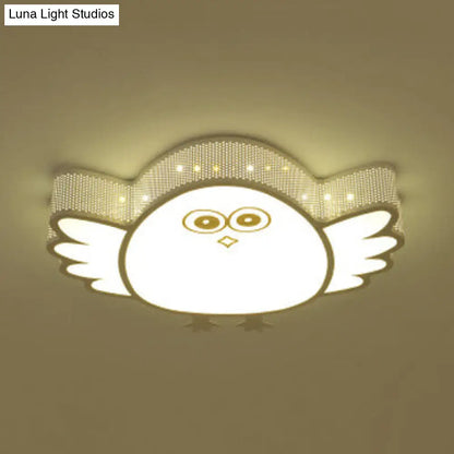 DecorBites™ Cartoon Acrylic Ceiling Light for Kindergarten with White Flush Mount Fixture