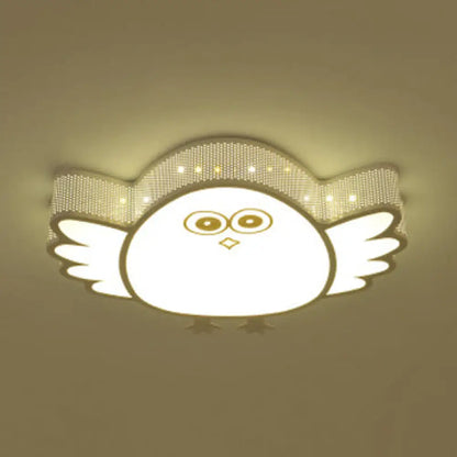 DecorBites™ Cartoon Acrylic Ceiling Light for Kindergarten with White Flush Mount Fixture