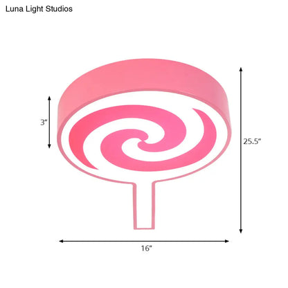 DecorBites™ DecorBites™ Cartoon Acrylic Flush Mount Ceiling Light for Lollipop Kindergarten