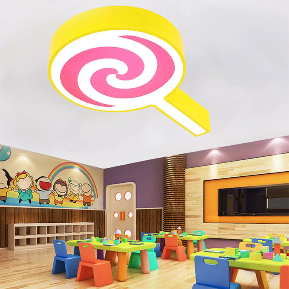 DecorBites™ DecorBites™ Cartoon Acrylic Flush Mount Ceiling Light for Lollipop Kindergarten