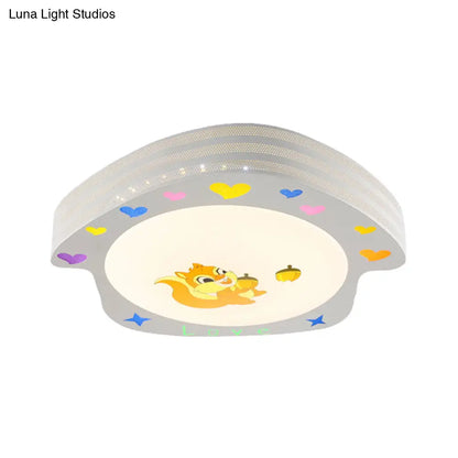 DecorBites™ Cartoon Acrylic Flush Mount Ceiling Light for Nursing Room - White House Design