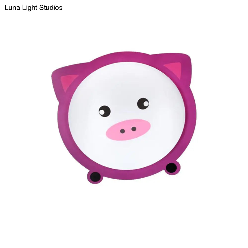 DecorBites™ DecorBites™ Cartoon Animal Shaped Ceiling Mount Light - Metal Flush Light for Nurseries and Corridors