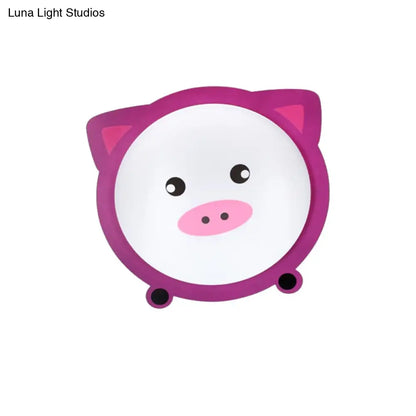 DecorBites™ DecorBites™ Cartoon Animal Shaped Ceiling Mount Light - Metal Flush Light for Nurseries and Corridors