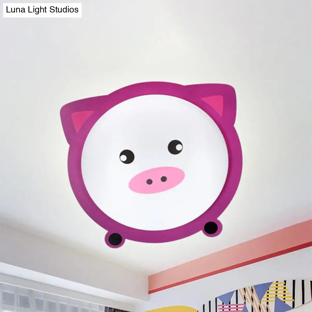 DecorBites™ DecorBites™ Cartoon Animal Shaped Ceiling Mount Light - Metal Flush Light for Nurseries and Corridors