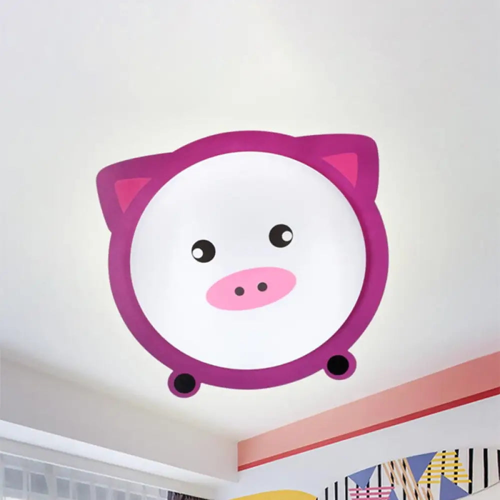 DecorBites™ DecorBites™ Cartoon Animal Shaped Ceiling Mount Light - Metal Flush Light for Nurseries and Corridors