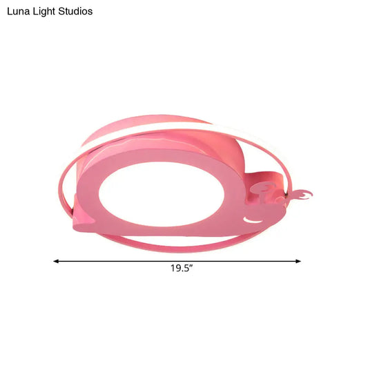 DecorBites™ DecorBites™ Cartoon Bee LED Ceiling Light in Pink for Nursery - Modern & Fun with Warm/White Light