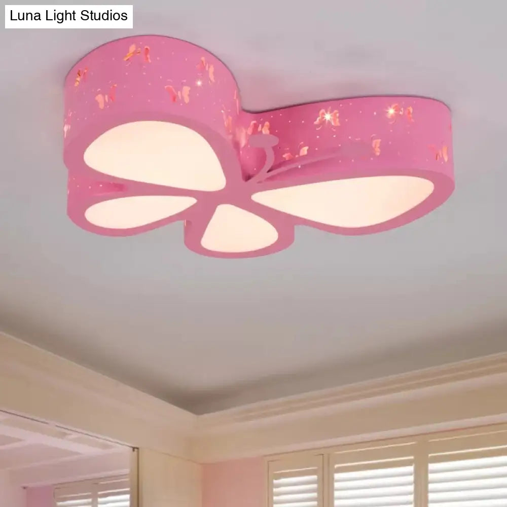 DecorBites™ DecorBites™ Cartoon Butterfly LED Ceiling Lamp for Girls' Room - Flushmount Acrylic Light
