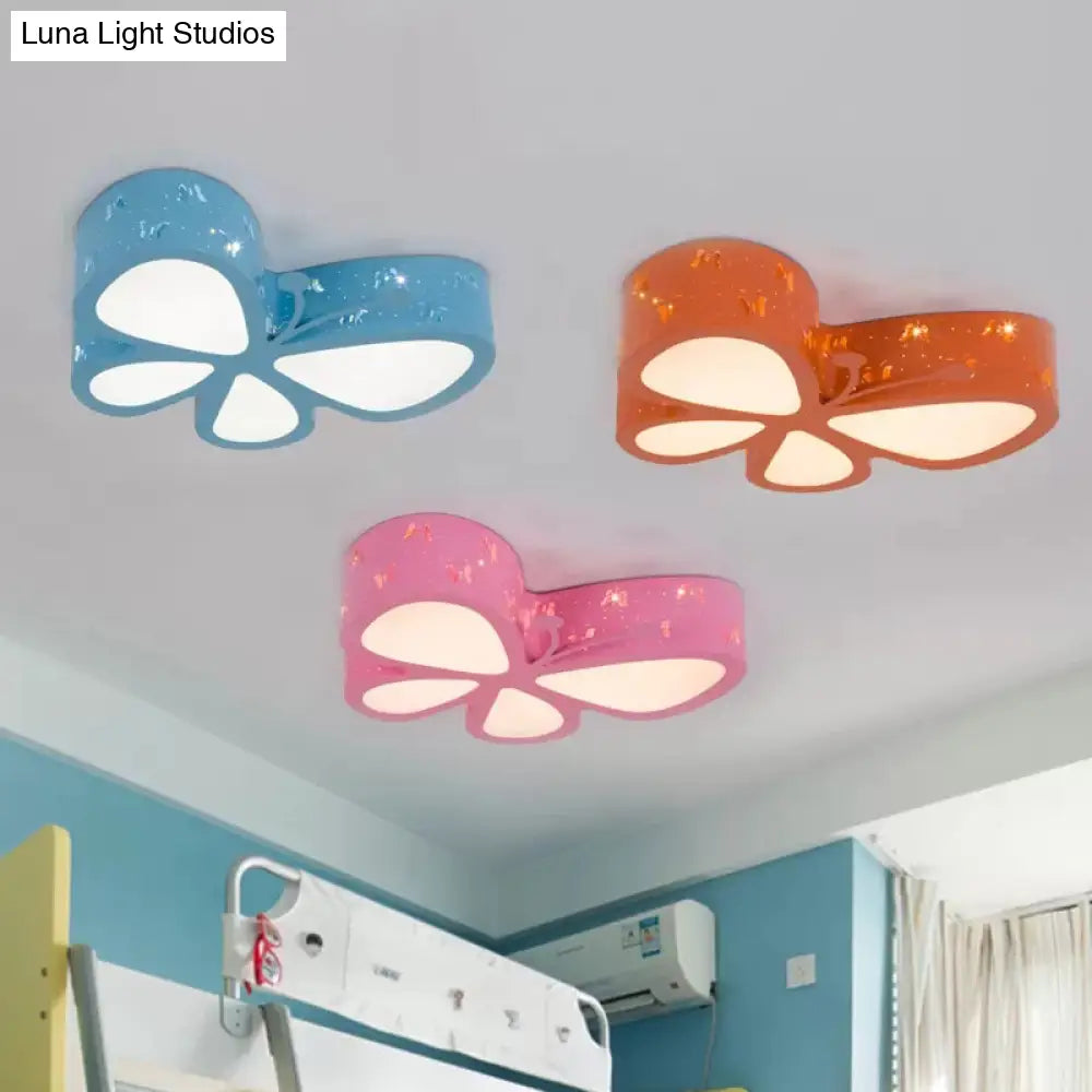 DecorBites™ DecorBites™ Cartoon Butterfly LED Ceiling Lamp for Girls' Room - Flushmount Acrylic Light