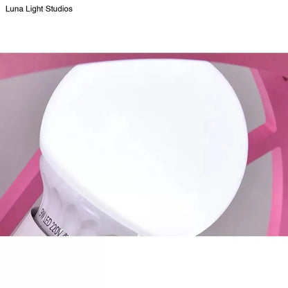 DecorBites™ DecorBites™ Cartoon Carousel Ceiling Lamp with 6 Metal Lights for Kids' Bedrooms