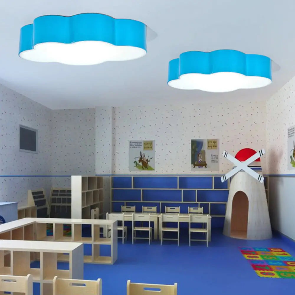 DecorBites™ DecorBites™ Cartoon Cloud Design LED Ceiling Light for Kindergarten - Acrylic Flush Mount Lamp