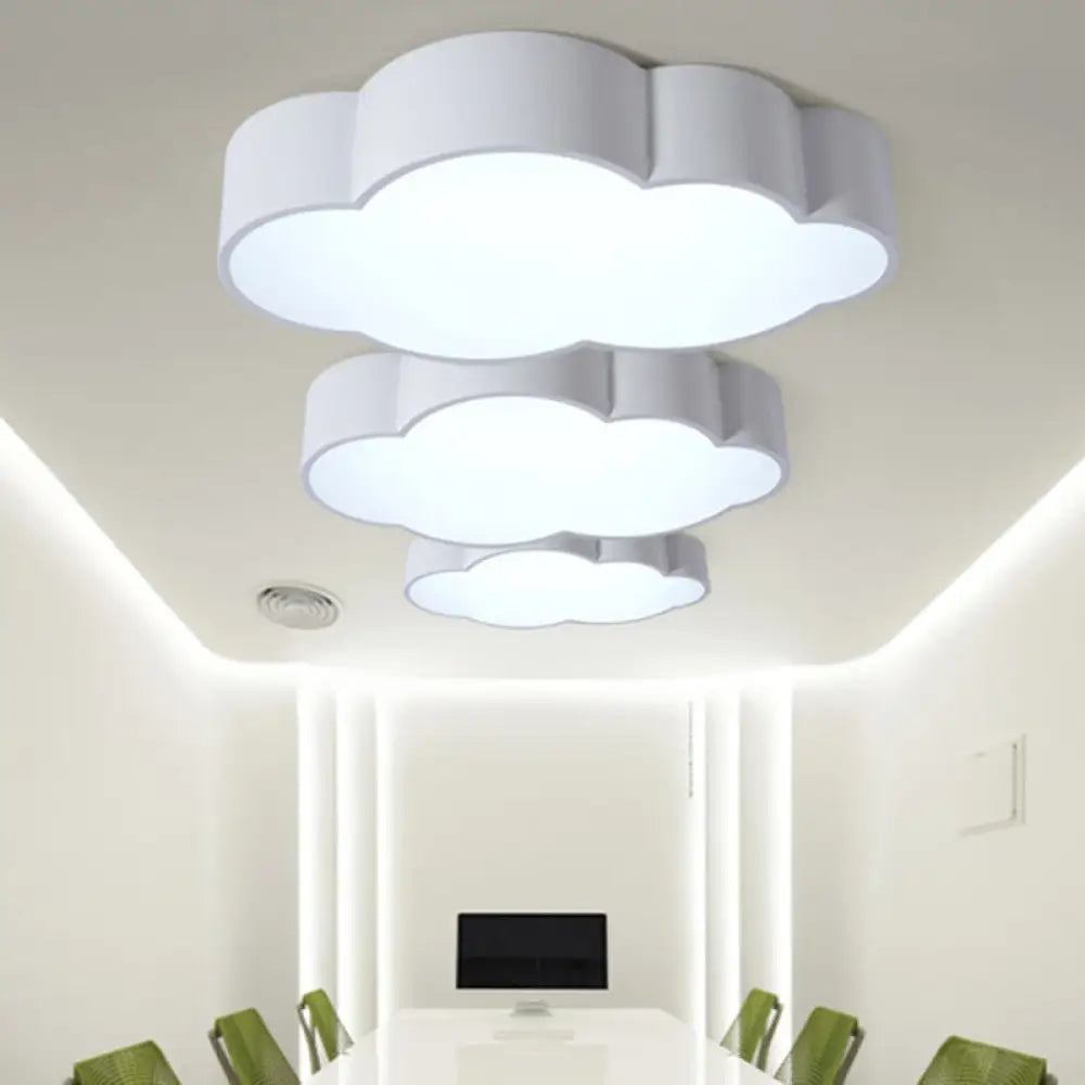 DecorBites™ DecorBites™ Cartoon Cloud LED Ceiling Mount Lamp for Bedroom - Acrylic Flush Mount Lighting Fixture