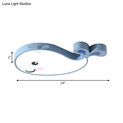 DecorBites™ Cartoon Dolphin Kindergarten Ceiling Light Fixture - Acrylic Ceiling Light