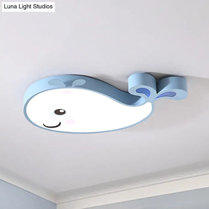 DecorBites™ Cartoon Dolphin Kindergarten Ceiling Light Fixture - Acrylic Ceiling Light