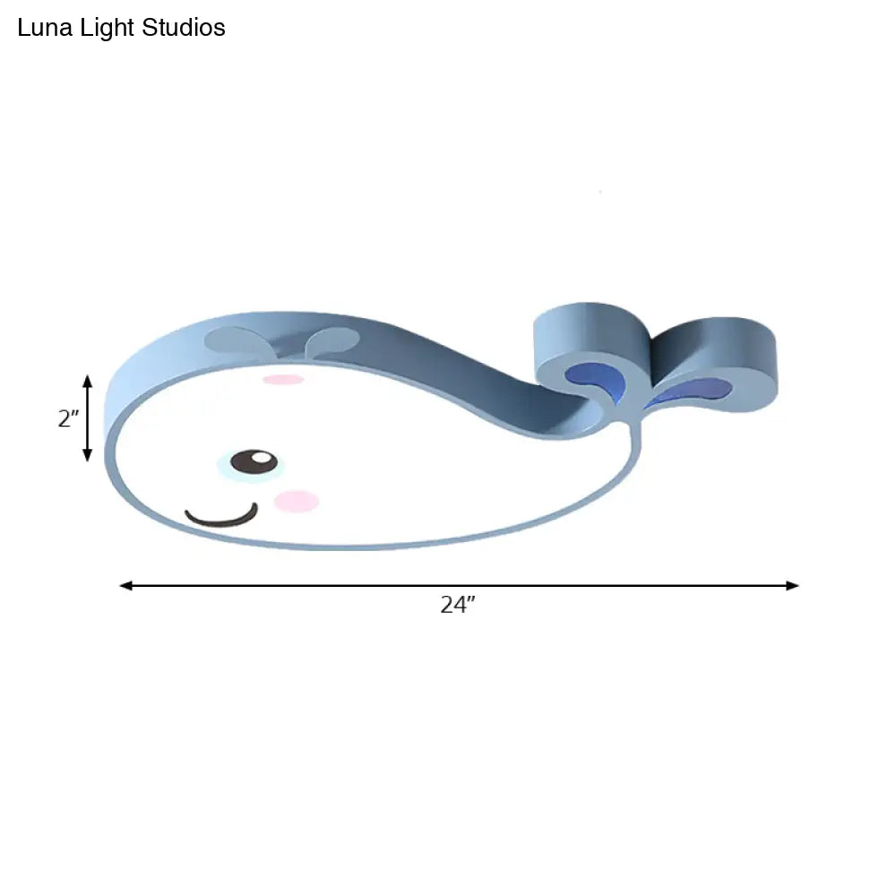 DecorBites™ Cartoon Dolphin Kindergarten Ceiling Light Fixture - Acrylic Ceiling Light