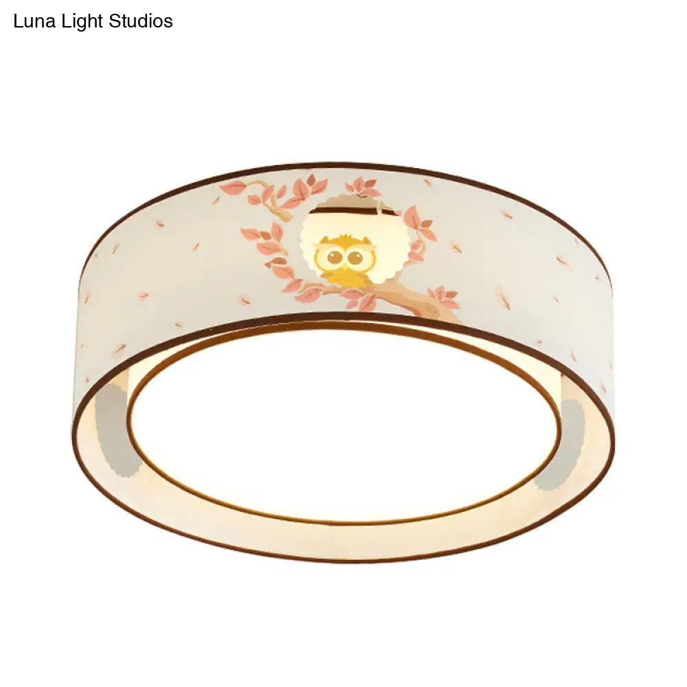 DecorBites™ Cartoon Flush Mount Ceiling Light: Acrylic Fixture for Kindergarten