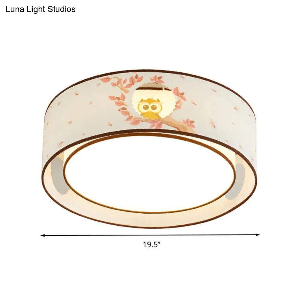 DecorBites™ Cartoon Flush Mount Ceiling Light: Acrylic Fixture for Kindergarten