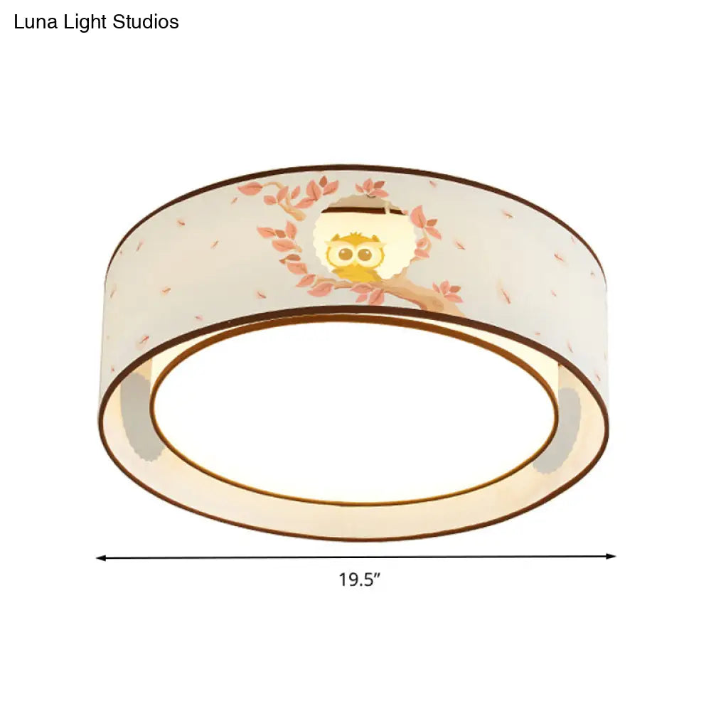 DecorBites™ Cartoon Flush Mount Ceiling Light: Acrylic Fixture for Kindergarten