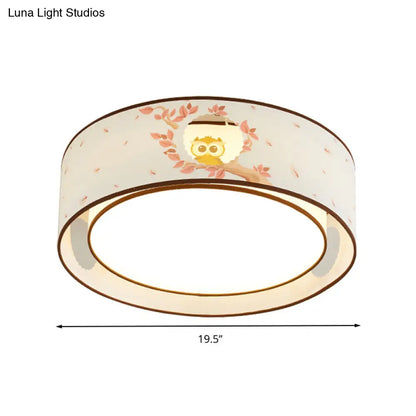 DecorBites™ Cartoon Flush Mount Ceiling Light: Acrylic Fixture for Kindergarten
