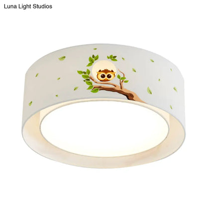 DecorBites™ Cartoon Flush Mount Ceiling Light: Acrylic Fixture for Kindergarten
