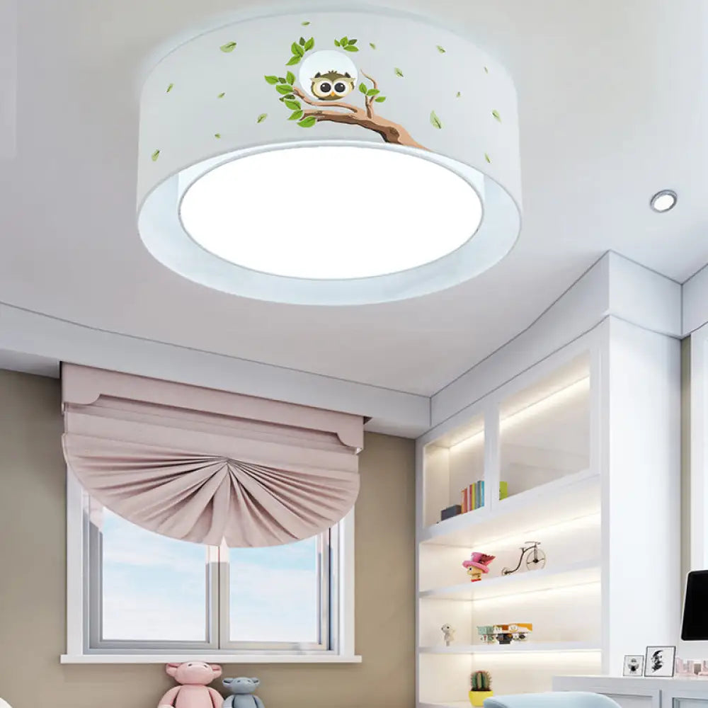 DecorBites™ Cartoon Flush Mount Ceiling Light: Acrylic Fixture for Kindergarten