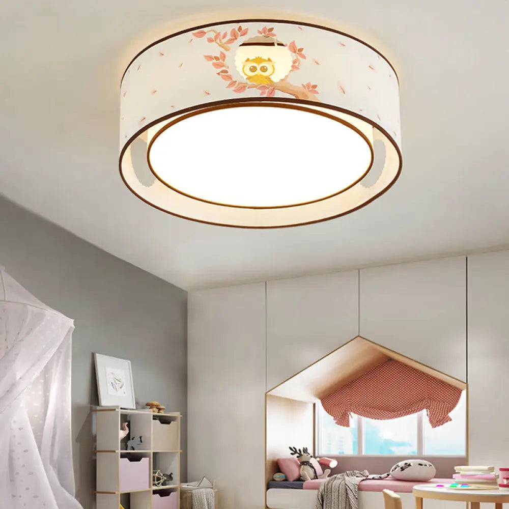 DecorBites™ Cartoon Flush Mount Ceiling Light: Acrylic Fixture for Kindergarten