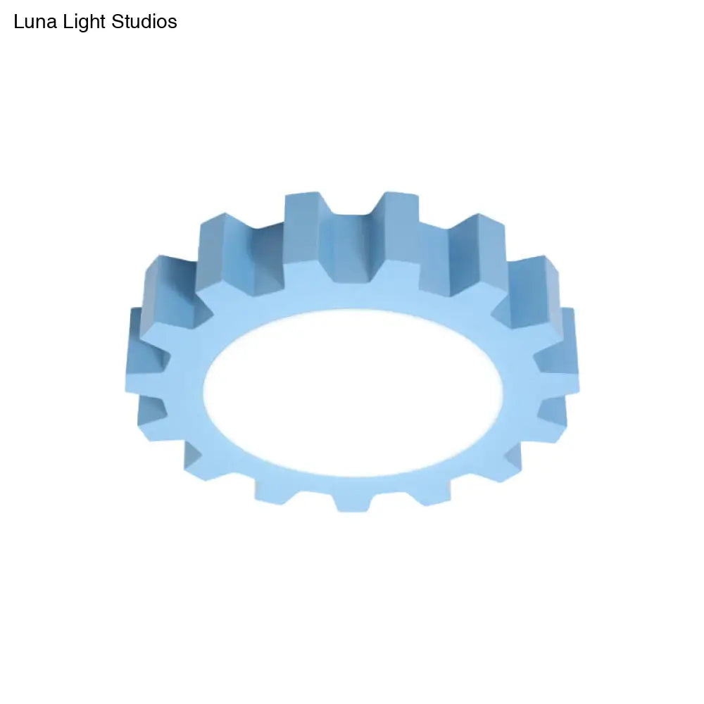 DecorBites™ DecorBites™ Cartoon LED Ceiling Light for Kindergarten: Metal Gear Ceiling Mount