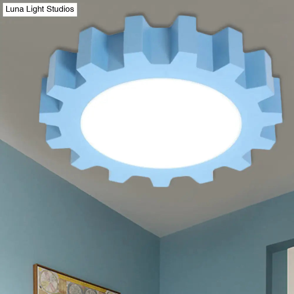 DecorBites™ DecorBites™ Cartoon LED Ceiling Light for Kindergarten: Metal Gear Ceiling Mount