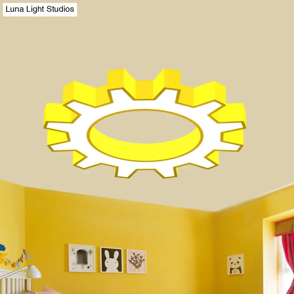 DecorBites™ DecorBites™ Cartoon LED Ceiling Light in Yellow/Blue, Available in 3 Sizes: 16"/19.5"/23.5