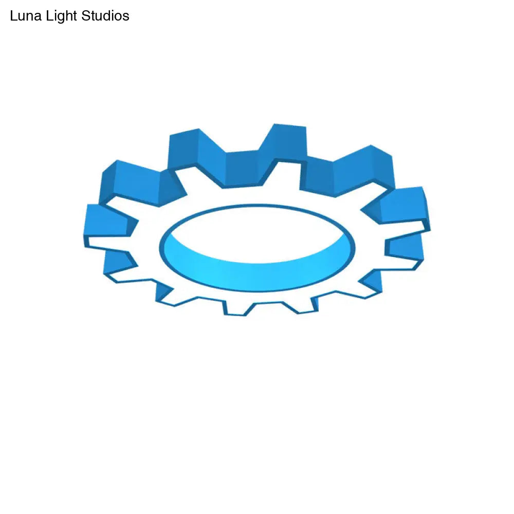 DecorBites™ DecorBites™ Cartoon LED Ceiling Light in Yellow/Blue, Available in 3 Sizes: 16"/19.5"/23.5