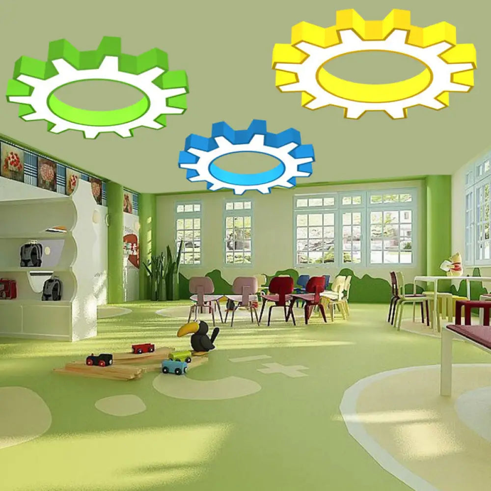 DecorBites™ DecorBites™ Cartoon LED Ceiling Light in Yellow/Blue, Available in 3 Sizes: 16"/19.5"/23.5