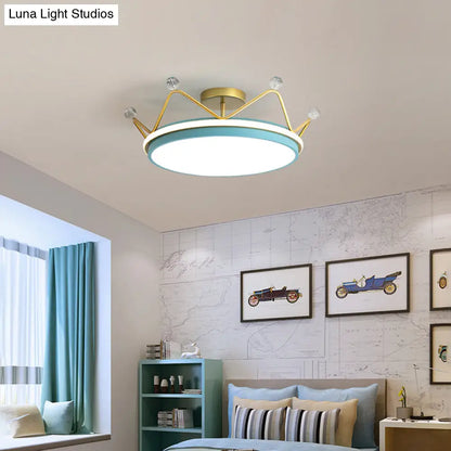DecorBites™ DecorBites™ Cartoon LED Crown Ceiling Light for Kids Room - Flush Mount Fixture