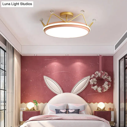 DecorBites™ DecorBites™ Cartoon LED Crown Ceiling Light for Kids Room - Flush Mount Fixture