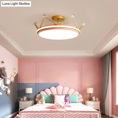 DecorBites™ DecorBites™ Cartoon LED Crown Ceiling Light for Kids Room - Flush Mount Fixture