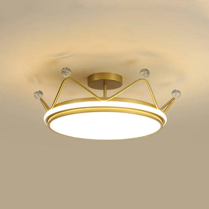 DecorBites™ DecorBites™ Cartoon LED Crown Ceiling Light for Kids Room - Flush Mount Fixture