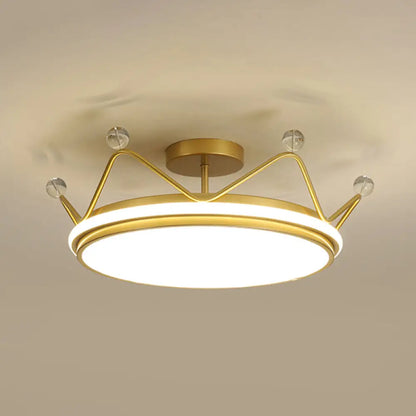 DecorBites™ DecorBites™ Cartoon LED Crown Ceiling Light for Kids Room - Flush Mount Fixture