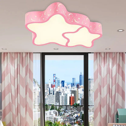 DecorBites™ Cartoon LED Flush Mount Ceiling Light for Classrooms - Star Shade Acrylic Fixture