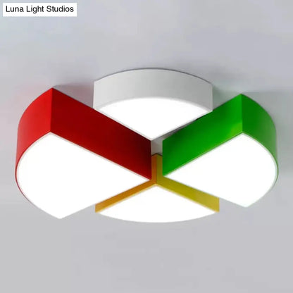 DecorBites™ Cartoon LED Tangram Flush Mount Ceiling Light for Living Room - Acrylic Fixture