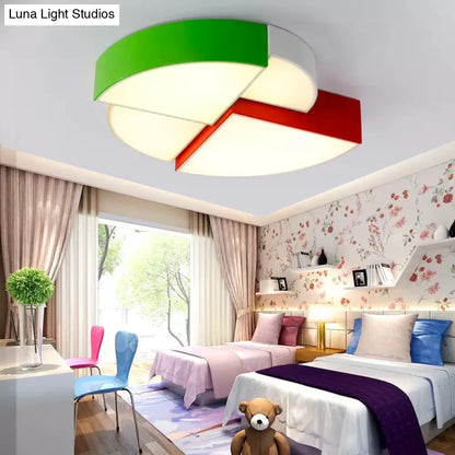 DecorBites™ Cartoon LED Tangram Flush Mount Ceiling Light for Living Room - Acrylic Fixture