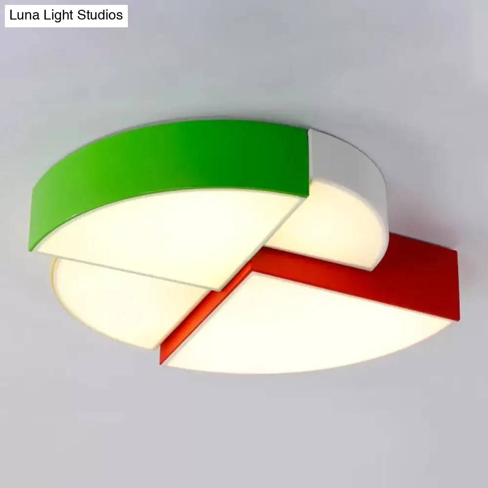 DecorBites™ Cartoon LED Tangram Flush Mount Ceiling Light for Living Room - Acrylic Fixture