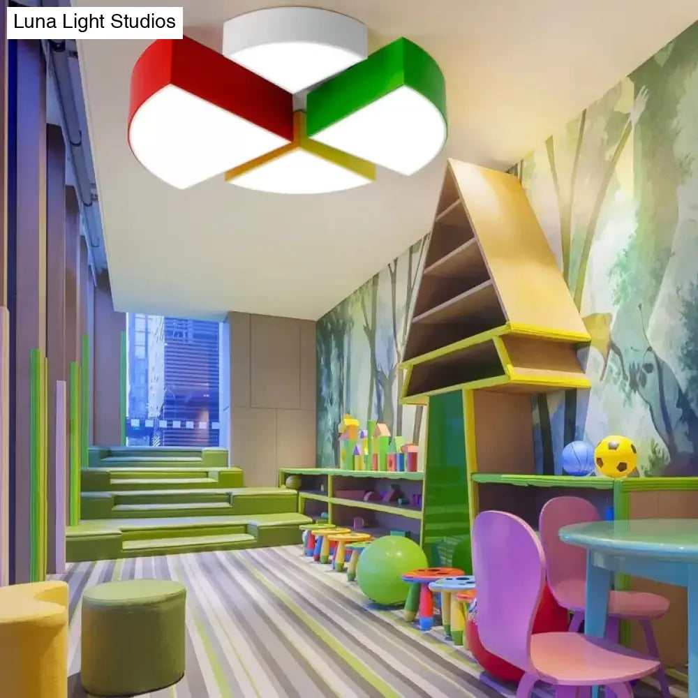 DecorBites™ Cartoon LED Tangram Flush Mount Ceiling Light for Living Room - Acrylic Fixture