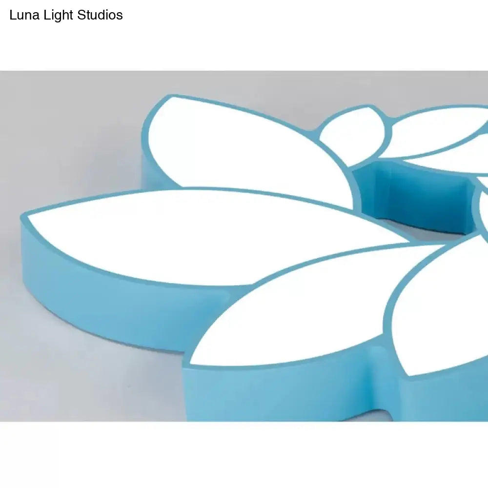 DecorBites™ Cartoon Lotus Ceiling Mount Light - LED Flush Light for Baby Bedroom