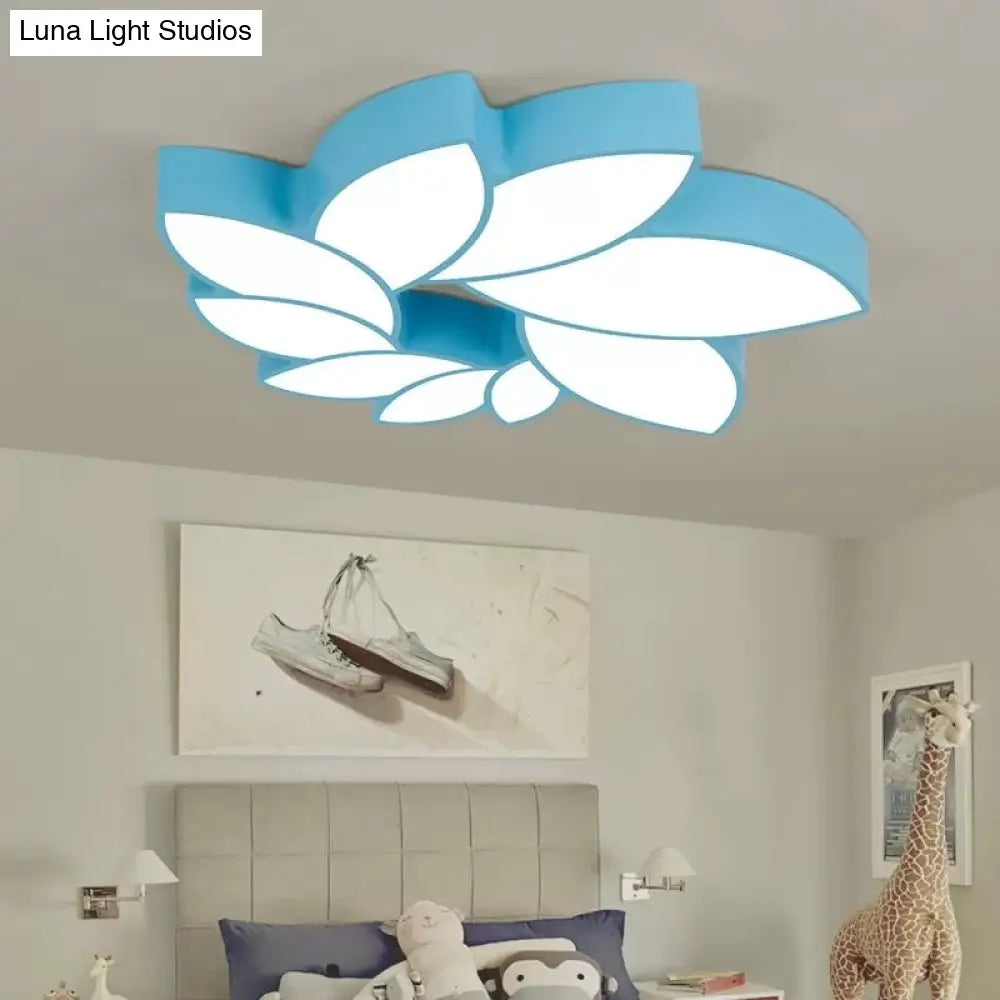 DecorBites™ Cartoon Lotus Ceiling Mount Light - LED Flush Light for Baby Bedroom