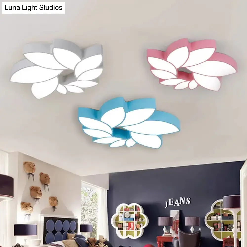 DecorBites™ Cartoon Lotus Ceiling Mount Light - LED Flush Light for Baby Bedroom