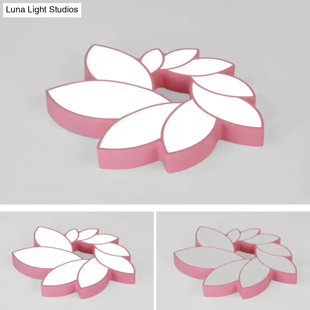 DecorBites™ Cartoon Lotus Ceiling Mount Light - LED Flush Light for Baby Bedroom