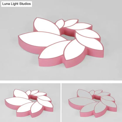 DecorBites™ Cartoon Lotus Ceiling Mount Light - LED Flush Light for Baby Bedroom
