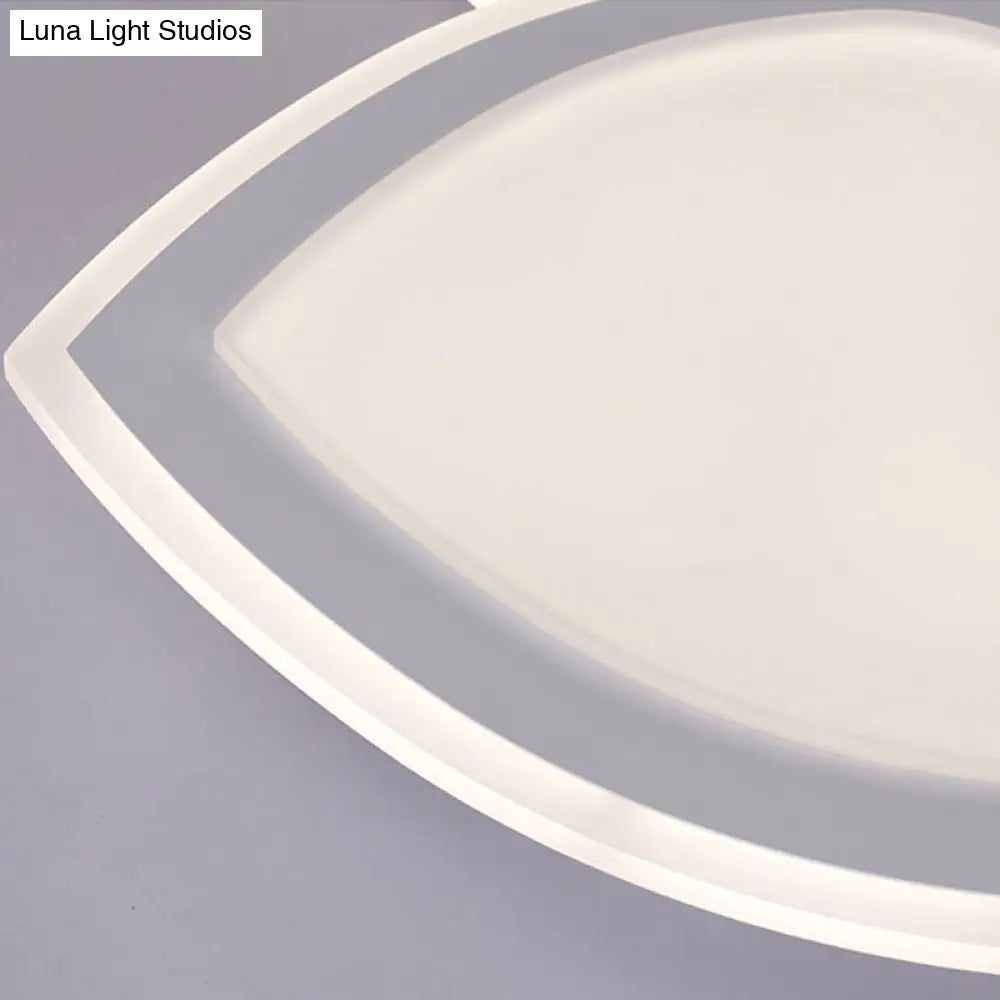 DecorBites™ Cartoon Loving Heart LED Flush Ceiling Light for Hotel Living Room