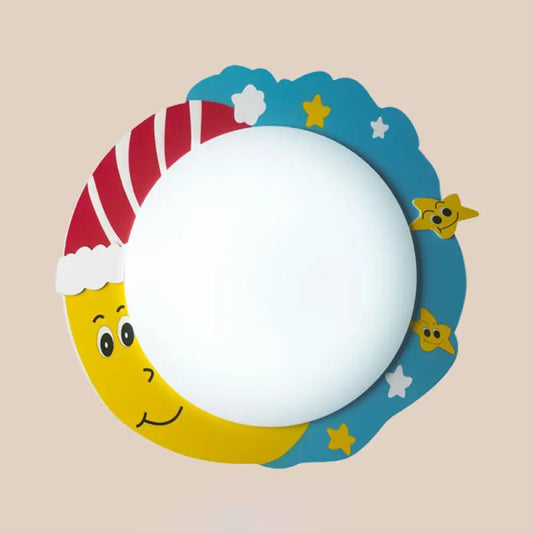 Lámpara de techo LED DecorBites™ con diseño de dibujos animados para habitación infantil – Montaje circular acrílico