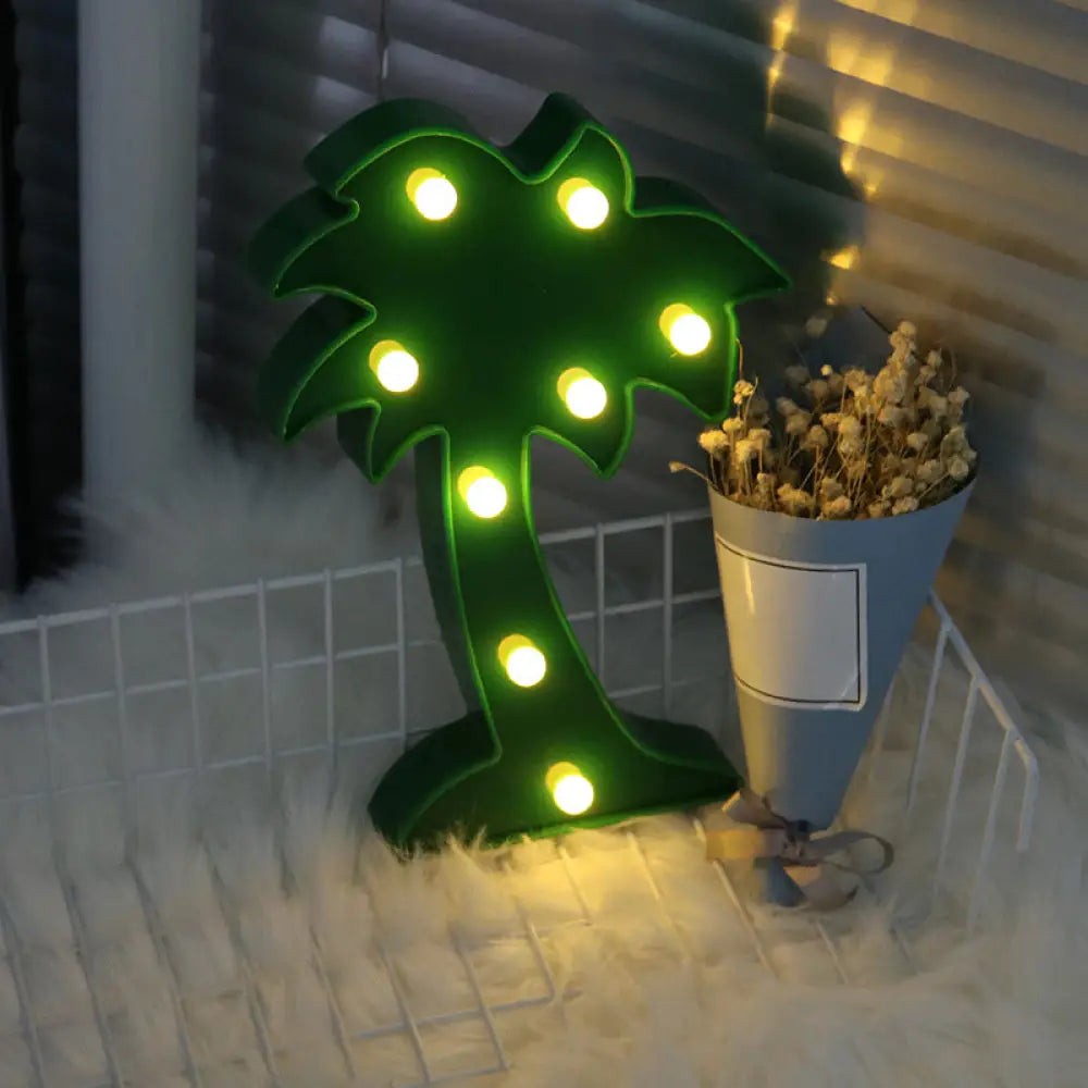 Cartoon Shaped Kids' LED Bedside Lamp - Battery-Powered Nightstand Lighting