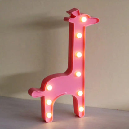 Cartoon Shaped Kids' LED Bedside Lamp - Battery-Powered Nightstand Lighting
