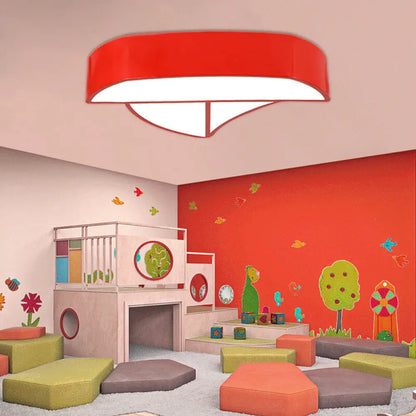 Lámpara de techo LED empotrada DecorBites™ con diseño de barco de dibujos animados para habitación de bebé o cocina